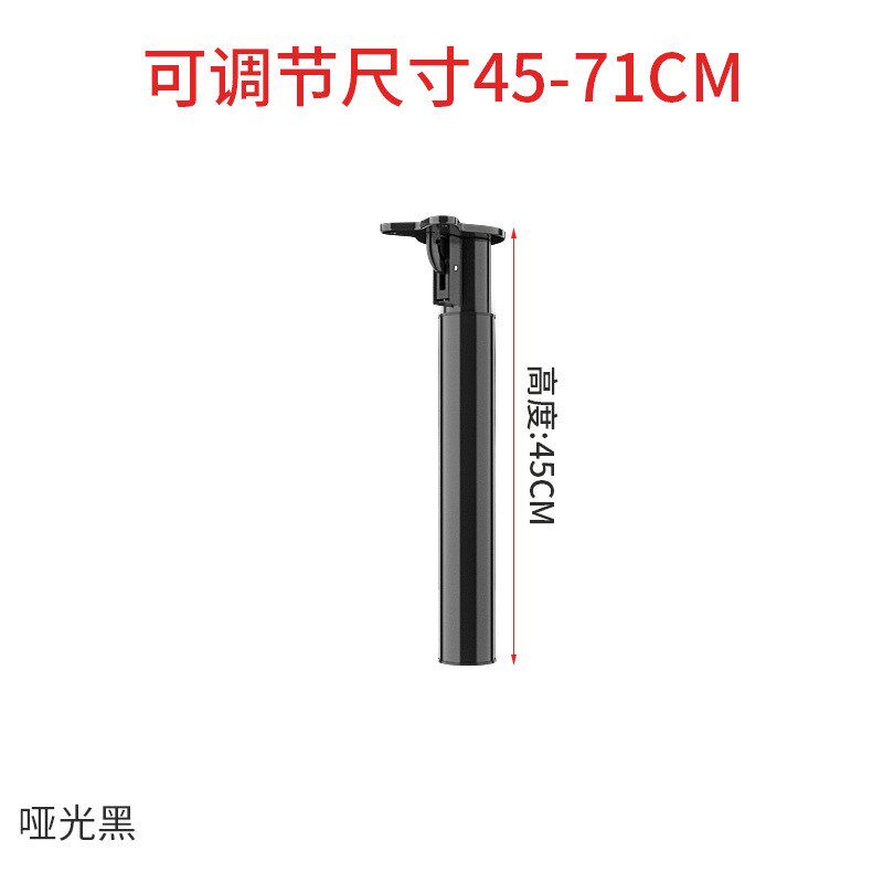 伸缩桌腿折叠支架吧台脚s圆形支撑独立柱橱柜脚可调节书桌升降桌