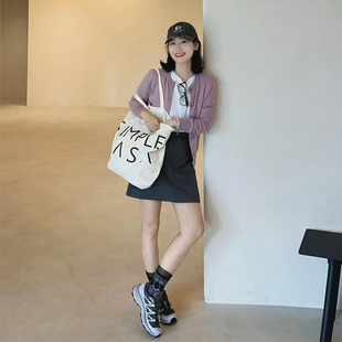 早秋小个子慵懒学院风穿搭韩系氛围感连衣裙子初秋女装入秋套装裙