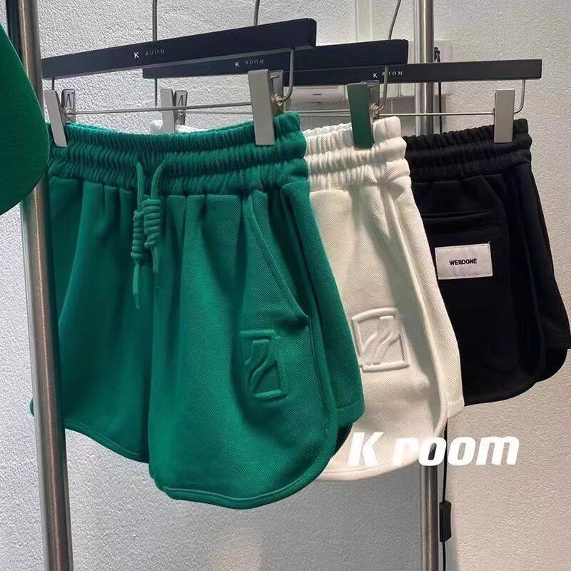 特大码300斤运动短裤女夏季胖MM宽松高腰休闲百搭阔腿热裤子新款