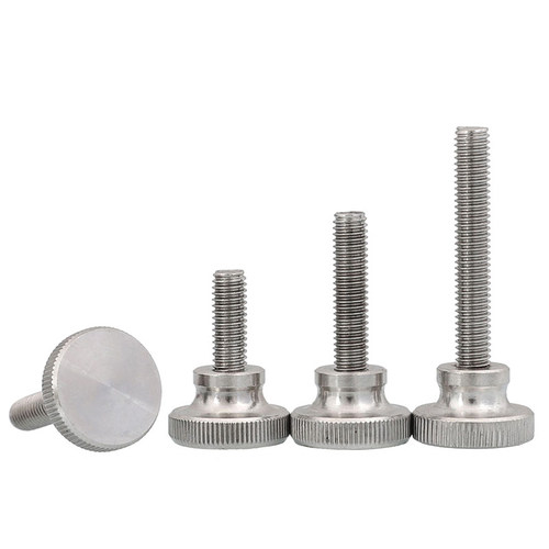 GB834 304不锈钢高头滚花手拧螺丝螺栓弹弓手紧手扭M3M4M5M6M8M10