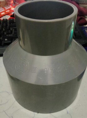 PVC华亚大小头灰色UPVC异径直接大小直接变径接头32 40 50 63 75