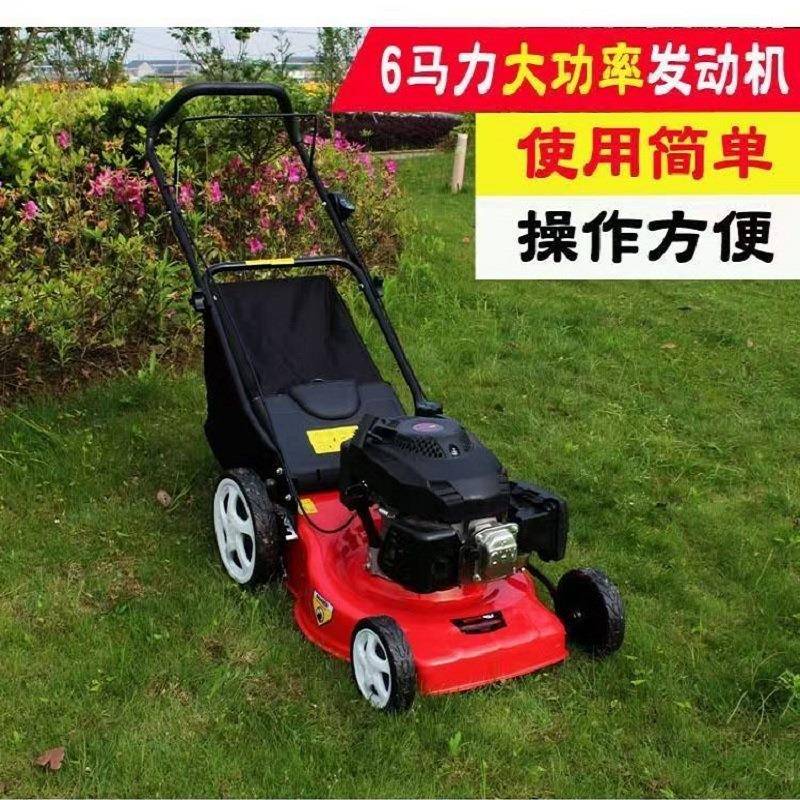 新款自走式割草机耐用手推大集草框草坪机物业家用草坪碎草车