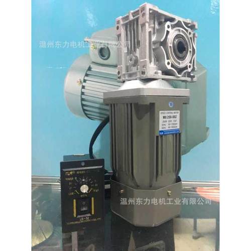 TLM单相220V蜗轮蜗杆调速250W电机M6250-502+NMRV040-30/1