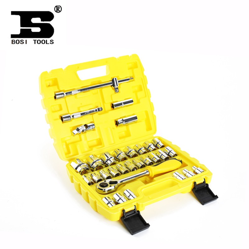 波斯32件套筒组套工具套装气动套筒扳手汽车维修工具组合套装五金