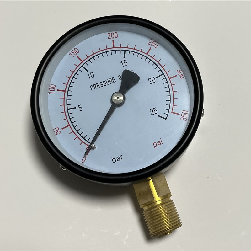 压力表 PRESSURE GAUGE Y-100  0-25BAR 0-350PSI 100mm M20*1.5