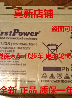 LFP1233 12V33AH/10HR电动轮椅医疗废物转运车智能医疗废物蓄电池