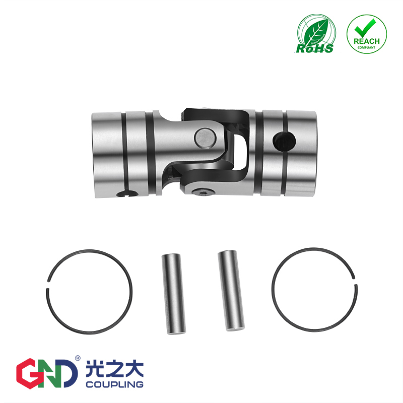 HZ01单节万向节联轴器销钉穿销固定型十字轴精密大扭矩45度连接器