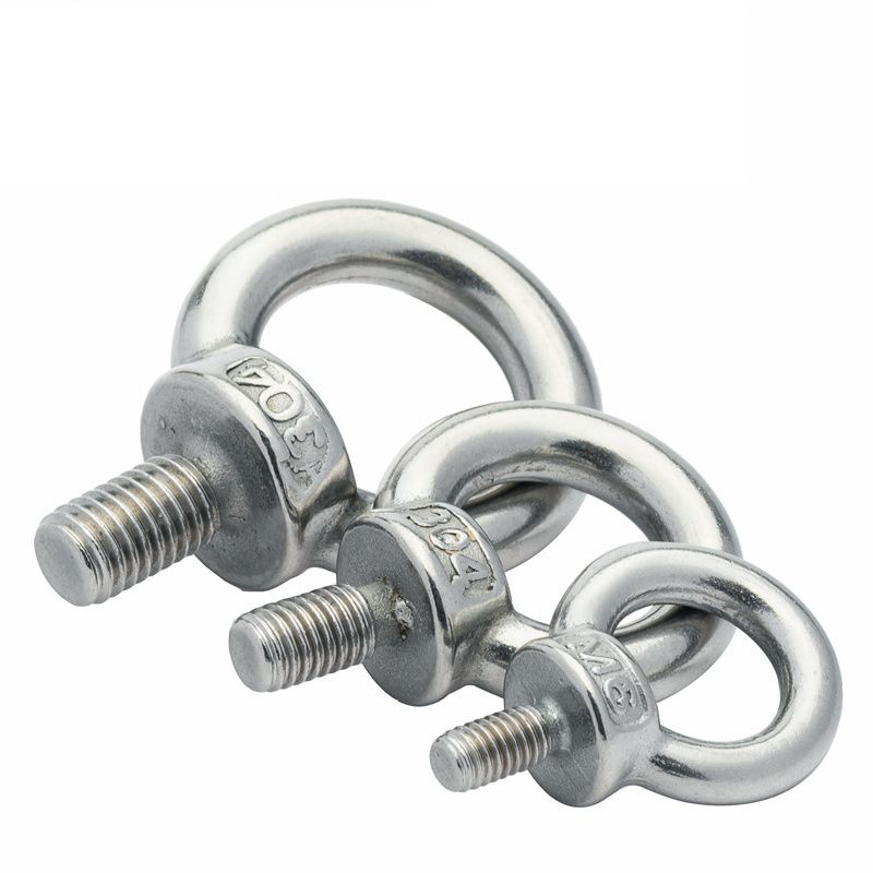 国标304不锈钢吊环螺丝加长吊环螺栓防锈环形起重吊环螺钉M3-M36