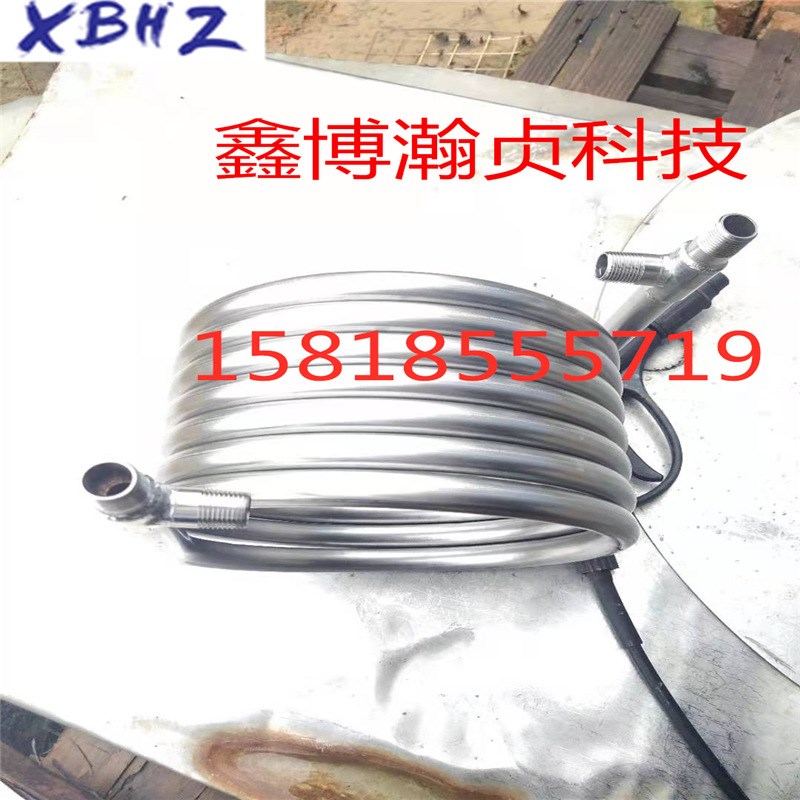 不锈钢啤酒麦芽逆流冷却套盘管 啤酒麦芽冷M却盘管 工业冷水机盘