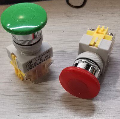 银波蘑菇头按钮开关自复位LAY37-11M(PBC)Y090-11M LAY7-11M 22MM