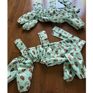 宠物衣服狗狗防脏腿裤 长毛大型犬巨贵 户外防尘防尿防脏腿裤