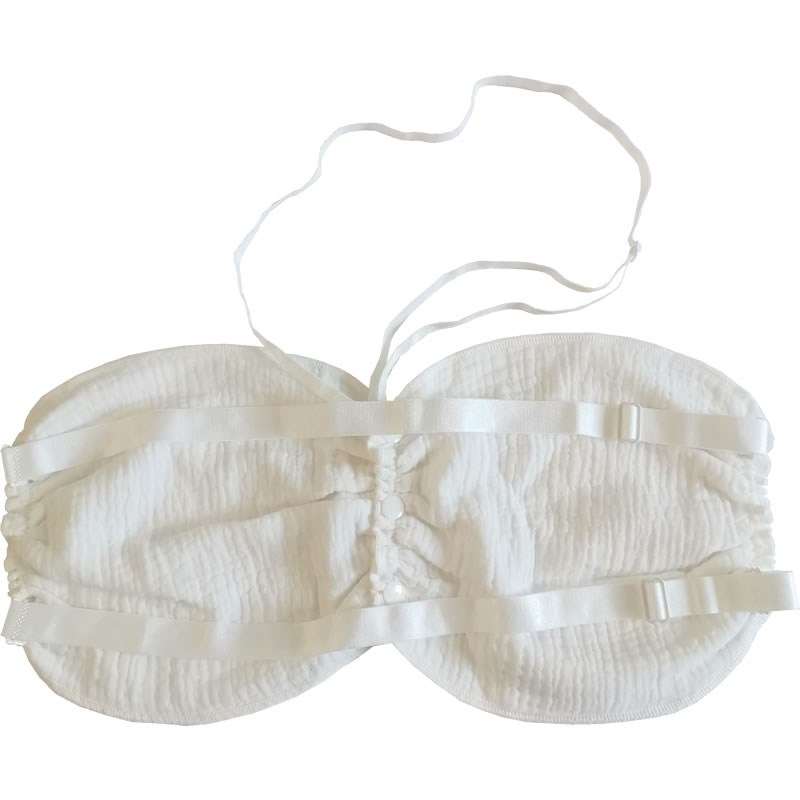 纯棉纱布抹胸式防溢乳内衣哺乳y期文胸罩简约隔奶垫巾全罩杯夏季
