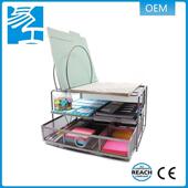 铁艺多层组合文件架家居办公用品金属抽屉式 收纳架杂志文件篮