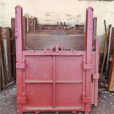 水利工程铸铁闸门方形圆形手动铸铁镶铜闸门单双向启闭机铸铁闸门