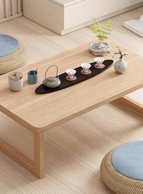 折叠小茶几客矮户TLQ厅家用飘窗小桌子榻榻上米茶桌小型床吃饭学