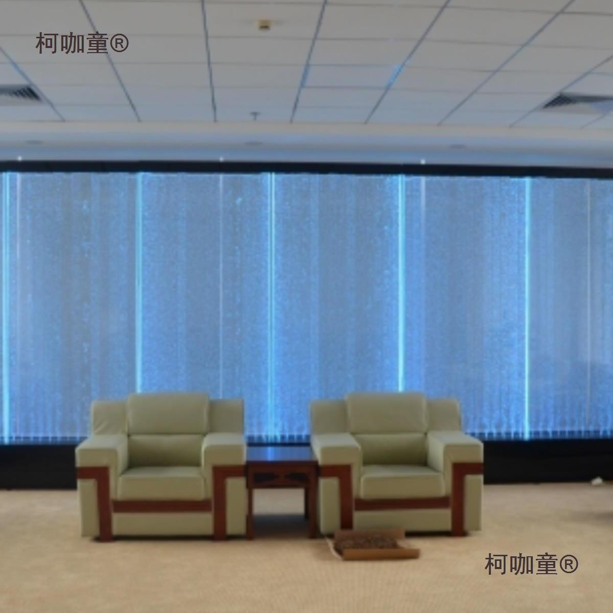 水幕墙屏风大型亚克力气泡墙流水造景鱼缸客厅水景隔断装饰麦太保