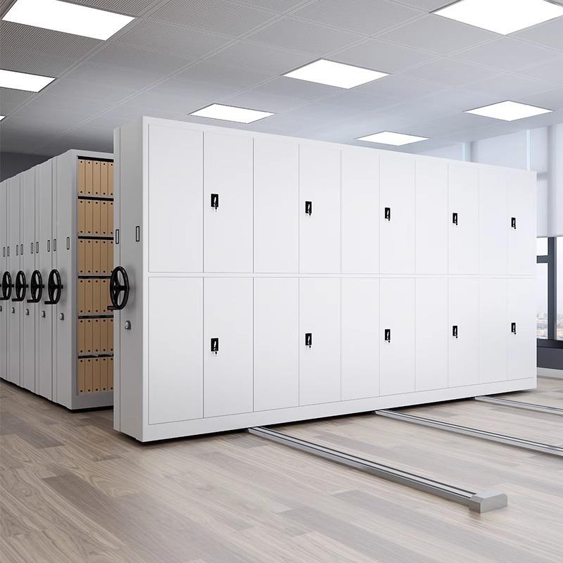 密集架财务凭集证档案室手式病MJJ-1688案底摇图资料移动智能电动