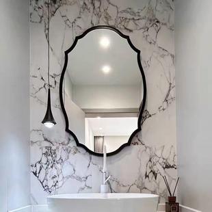 轻挂镜子LE435D智能 中古妆风浴室镜洗手台化壁镜奢子欧式 法式 美式