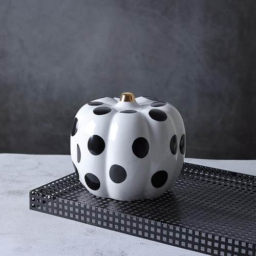 黑白点南摆件陶蔬菜水果SNE电视柜波玄瓷瓜关酒柜书柜床头柜软装