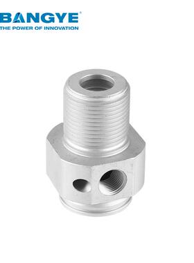 BANG无品牌/Y材E准气缸前标后端盖MIC配件铝20-2MM铝型5气缸端盖