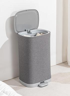 布艺脚踏70498/70收纳桶带盖家用卫纳生脏间衣杂物收筐手提篓玩具