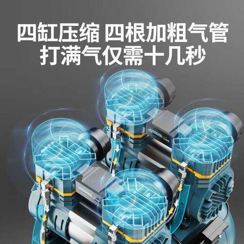 空机气泵空气压缩机小22v0无油静音型汽泵TWB机器气泵工压业级打