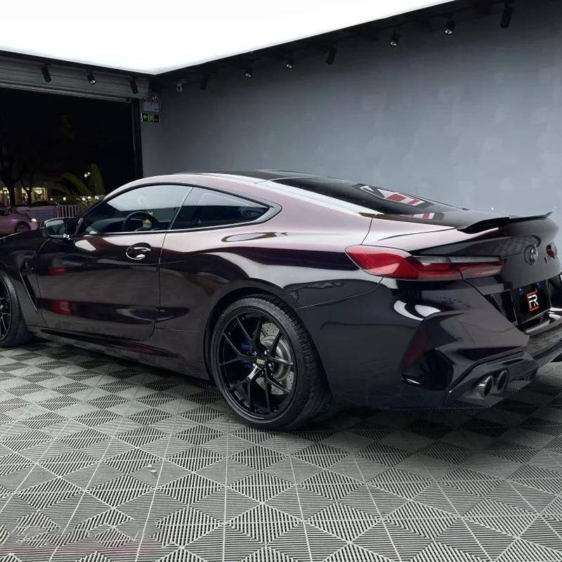 森纳工销APP阿F厂炫彩汽车改色膜368黑魅红全车整车身车贴加直厚