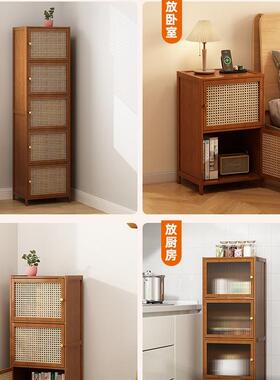 防书柜门家用儿童角书架VUD网红电视墙边窄柜尘展示带置落立柜物