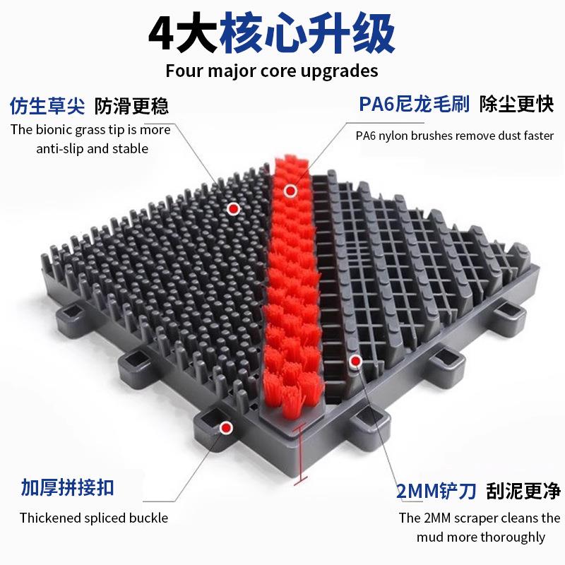 三合一地垫入门地垫塑料酒店室外防滑商商用除除尘垫户尘场大门垫