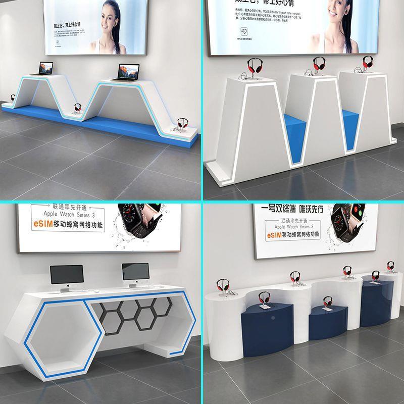 台示烤漆高端异形中台岛柜50科技展馆展台创意展厅展览展示展柜