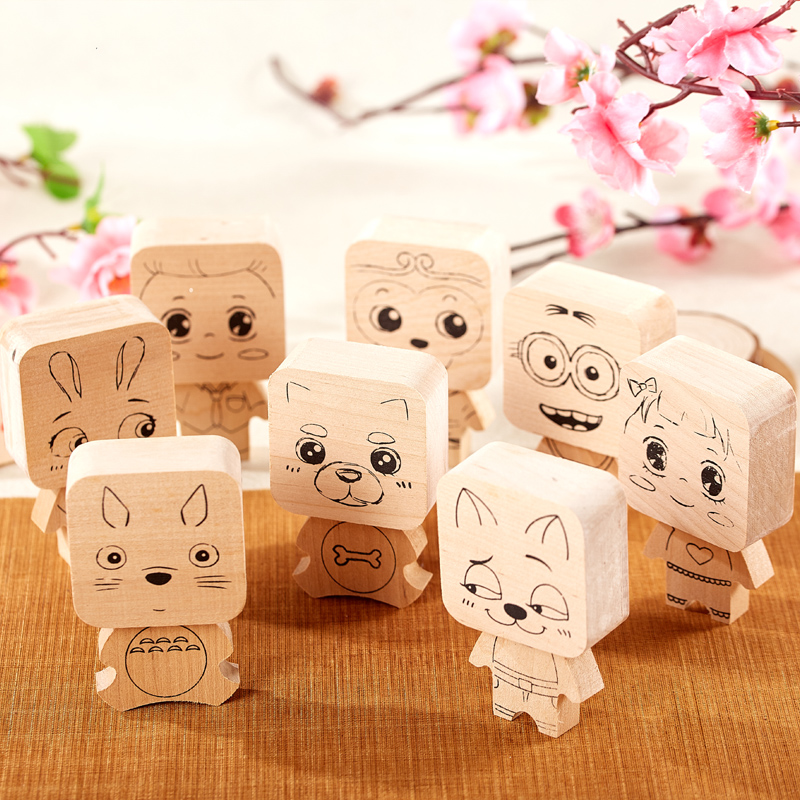 木质卡通八音盒发条式创意儿童节男女孩N礼物小礼品天空之城