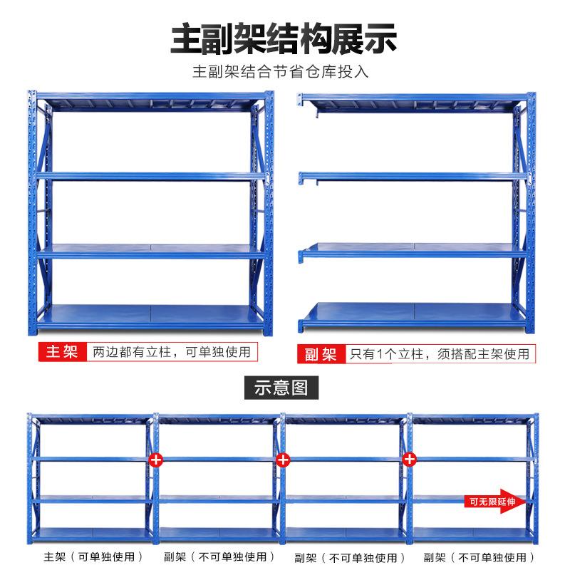 层云南仓储货架家用置物架架多超市仓库展示架铁架货1-018子储物