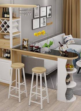 吧台家用小靠墙隔玄关酒柜简断约现代客厅餐厅阳台户桌型高t65301