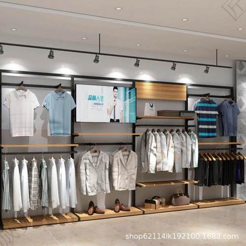 服装整229店大货架展男示架架女双层挂衣架卖场展商用