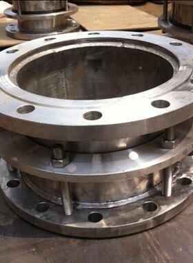 不锈钢双法兰限位伸节钢制限位伸缩1接头04336管缩道松套伸659缩