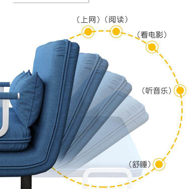 折叠沙懒发床两用客厅多无品牌/双功能人沙发空间单省人布艺人小