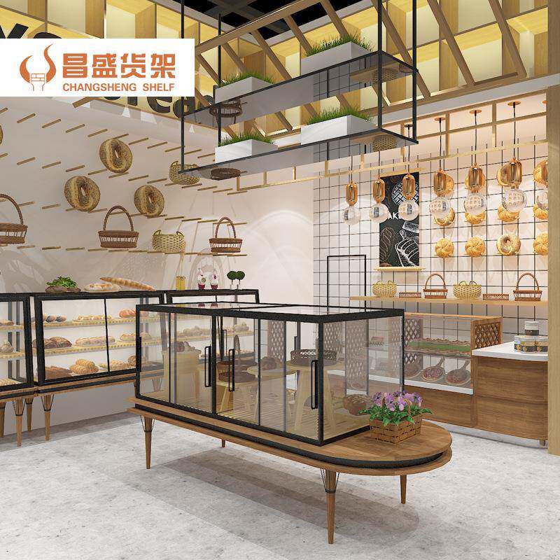 超市面货架展展示便利店烘焙西点蛋糕139面包架包柜示柜培边柜展