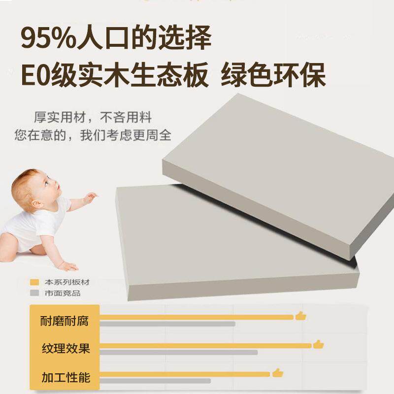 全实木房衣柜卧衣ZRA室家用包安装玻门出租挂衣柜子加厚背板组璃