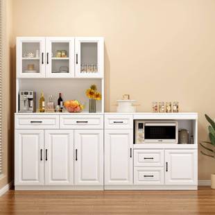 餐边柜现代简一约体靠墙高柜子简易茶水柜客厅GJF置物厨低房储物