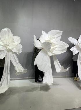 婚庆纸艺拖尾凤蝶IJD大花手工花板巨纸立体花美塑花婚礼背景型道
