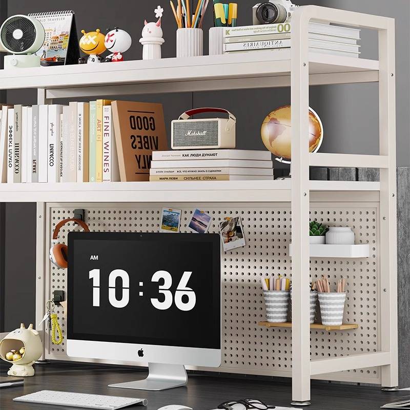 桌面置物架网红学生学习书桌收纳架子电脑办公桌上多层洞洞板书架