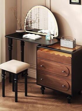 中式妆台复古木梳式卧室化妆床尾化妆台收法纳75803斗柜古实风复