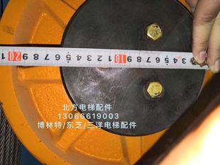 7绳槽8mm 轮直径约320mm6 GPM1000曳引机曳引轮 博林特GPM曳引轮