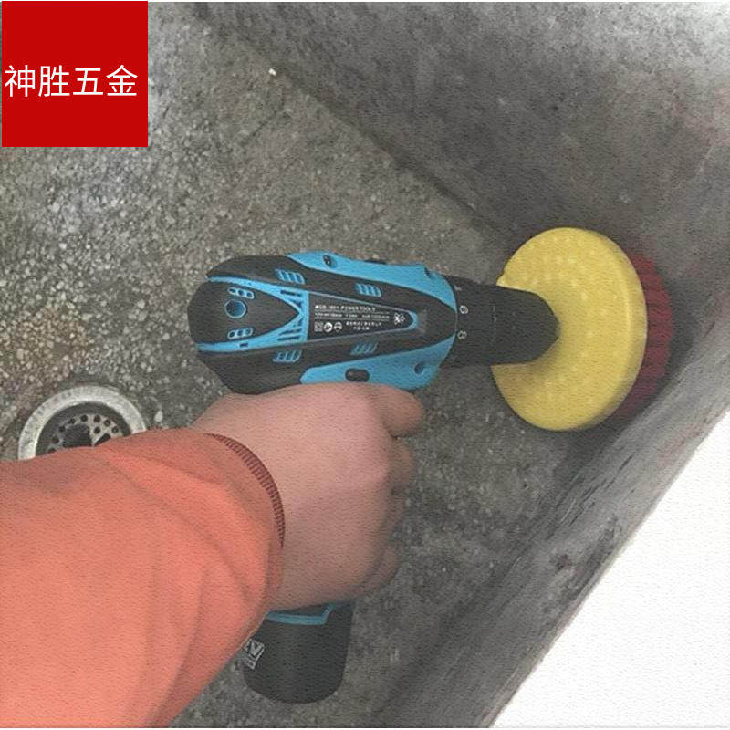 洗卫浴厨房清洁家具地沙发刷子清洗电动瓷砖电钻地毯机刷头刷