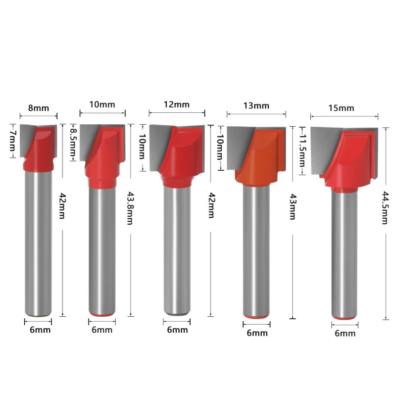电脑雕刻机刀具木工铣刀6mm清底刀铣底倒边台面铣底刀修边机刀头