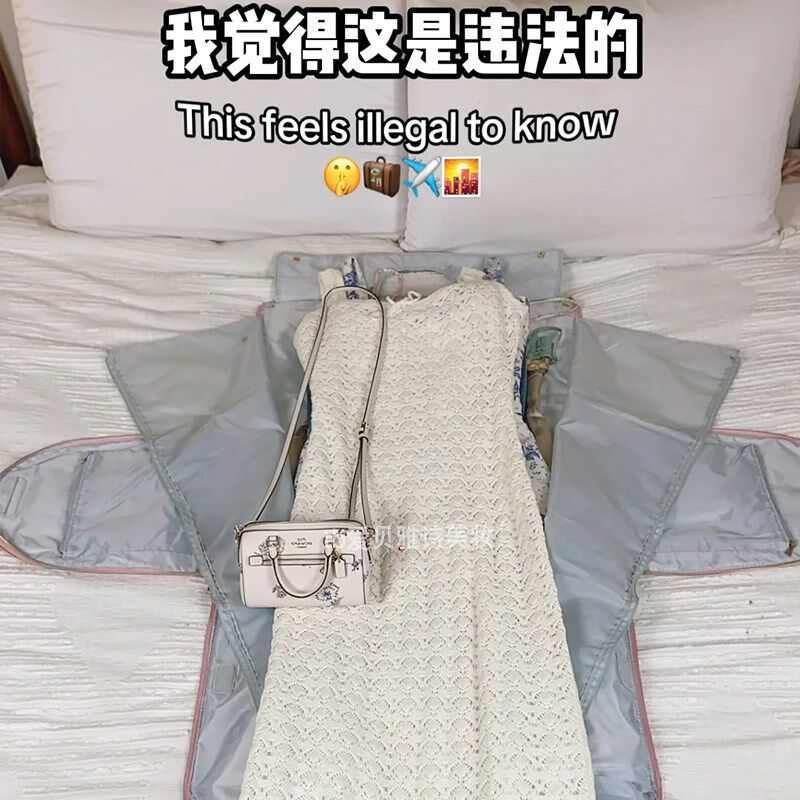 真的炒鸡巨能装!折叠行李袋旅行包大容量超大旅游可套拉杆箱手提