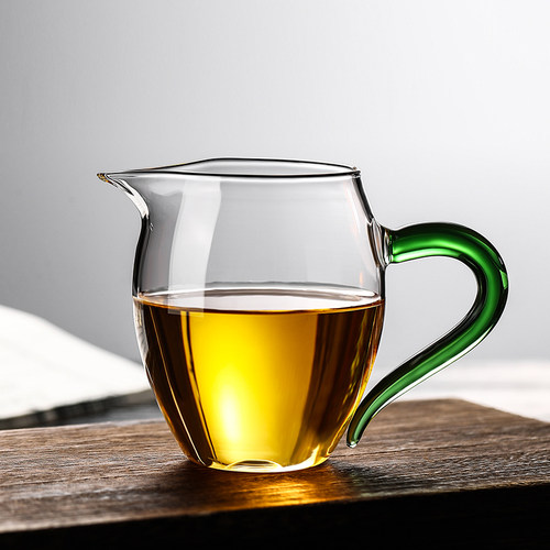 公道杯加c厚玻璃耐热透明泡茶过滤功夫茶具配件茶海分茶器茶漏套