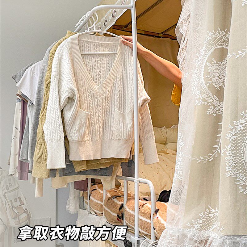 宿舍上铺衣杆床上好物床边置物架uE型外延衣物收纳架空间利用神器