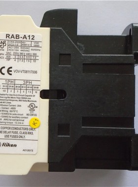Riken理研交流电磁接触器一般型大电流用控制继电器RAB-A1201