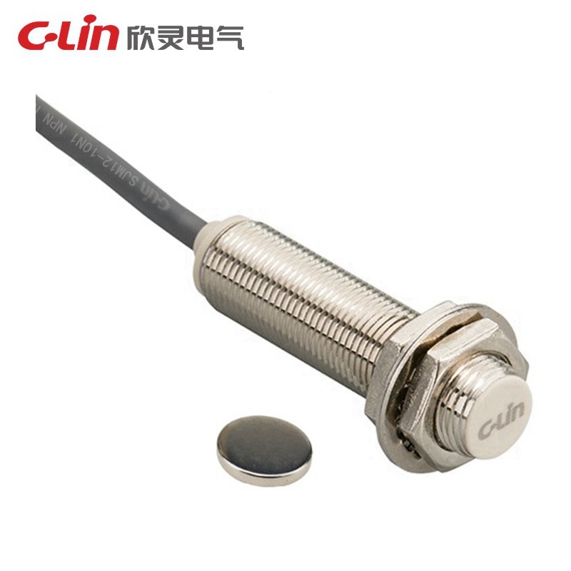 欣灵霍尔式接近开关SJM12-10N1/P1/D1/A1常开NO 2常闭NC 配强磁铁